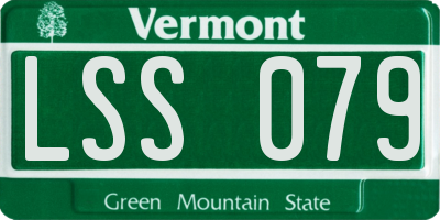 VT license plate LSS079