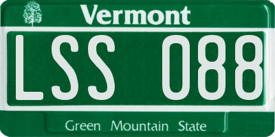 VT license plate LSS088