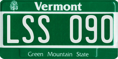 VT license plate LSS090