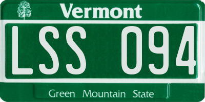 VT license plate LSS094