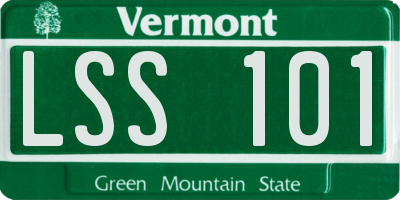 VT license plate LSS101
