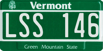 VT license plate LSS146