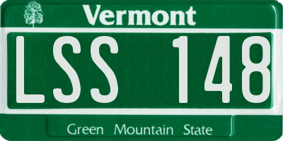 VT license plate LSS148