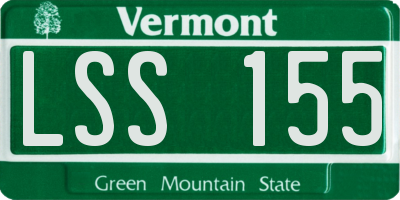 VT license plate LSS155