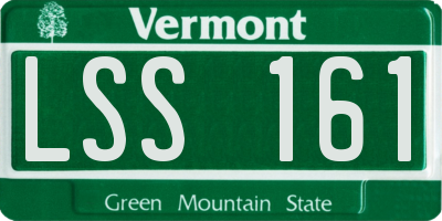 VT license plate LSS161