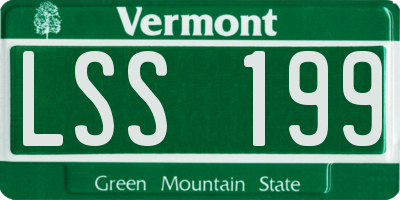 VT license plate LSS199