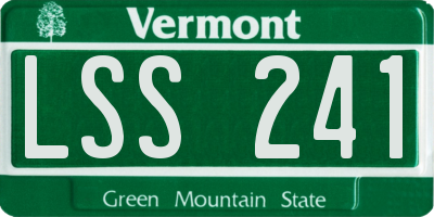 VT license plate LSS241