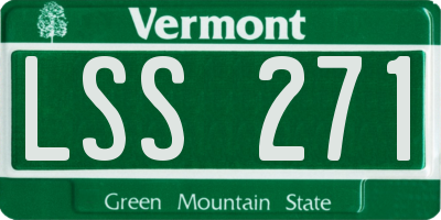 VT license plate LSS271