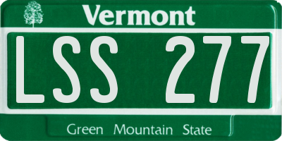 VT license plate LSS277