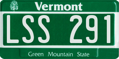 VT license plate LSS291