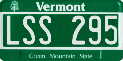 VT license plate LSS295