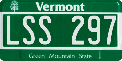 VT license plate LSS297