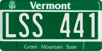 VT license plate LSS441