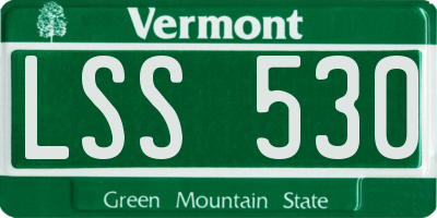 VT license plate LSS530