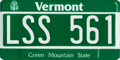 VT license plate LSS561