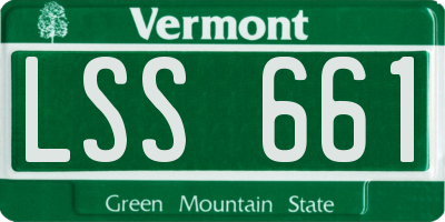 VT license plate LSS661