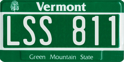 VT license plate LSS811