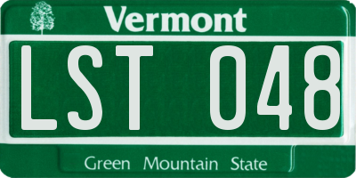 VT license plate LST048