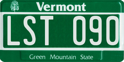 VT license plate LST090