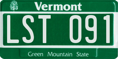 VT license plate LST091