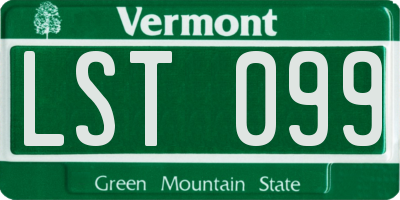 VT license plate LST099