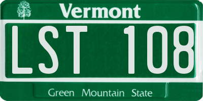 VT license plate LST108