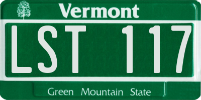 VT license plate LST117
