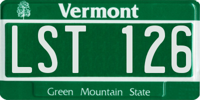 VT license plate LST126