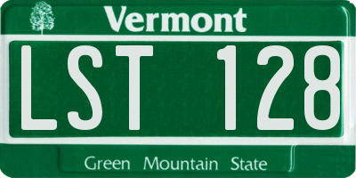 VT license plate LST128