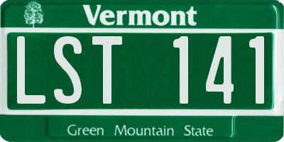 VT license plate LST141