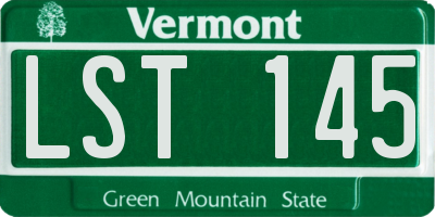 VT license plate LST145