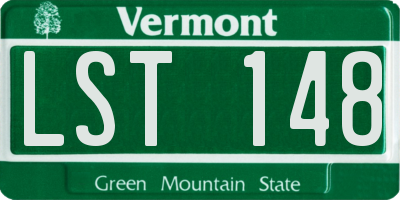 VT license plate LST148