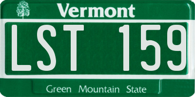 VT license plate LST159