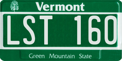 VT license plate LST160