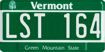 VT license plate LST164