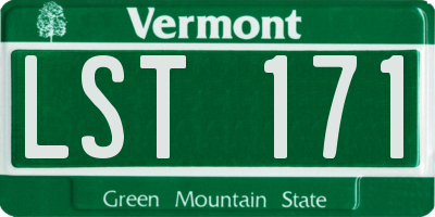VT license plate LST171