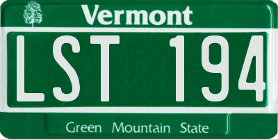 VT license plate LST194