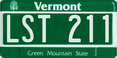 VT license plate LST211