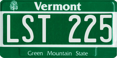 VT license plate LST225