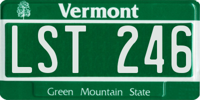 VT license plate LST246