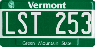 VT license plate LST253