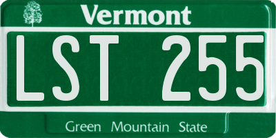 VT license plate LST255