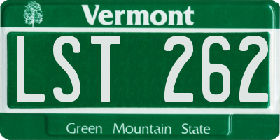 VT license plate LST262
