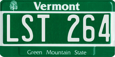 VT license plate LST264