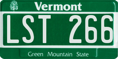 VT license plate LST266