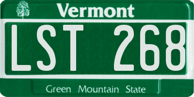 VT license plate LST268