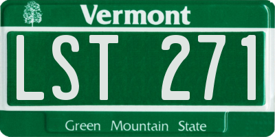 VT license plate LST271