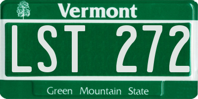 VT license plate LST272