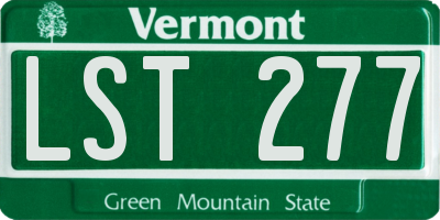 VT license plate LST277