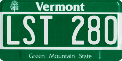 VT license plate LST280